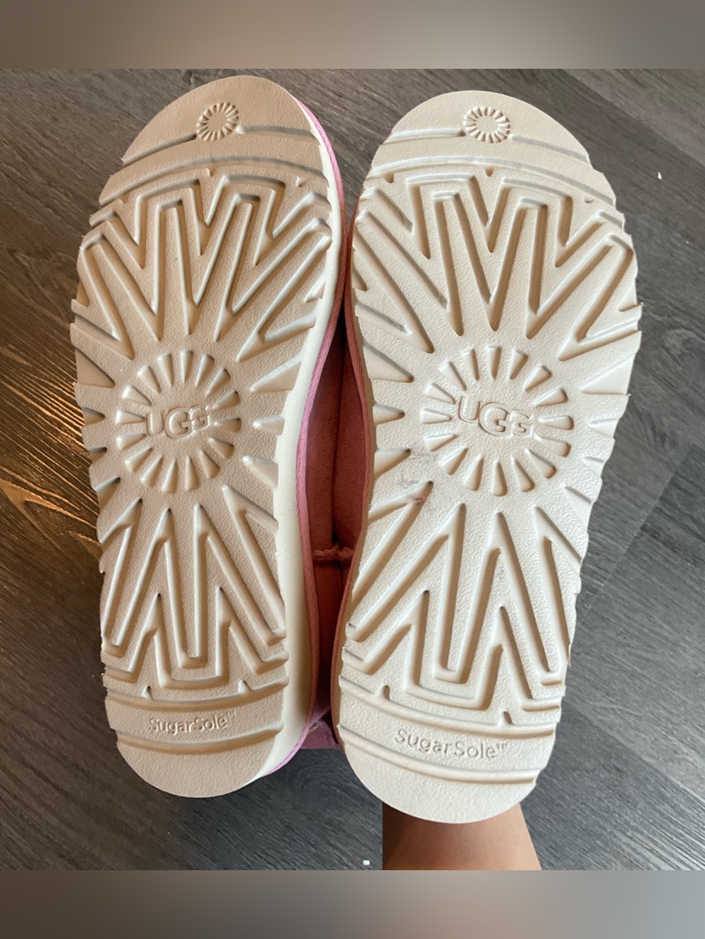 UGG Pink Ultra Mini Boots - Picture 3 of 5